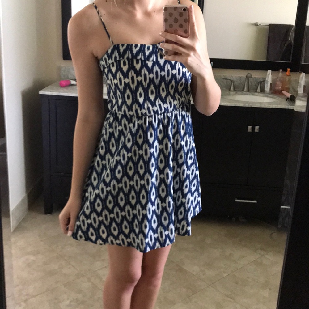 Blue Patterned Sundress - Picture 2 of 2